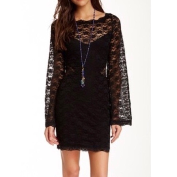 NEW Free People Lovely in Lace Body Con Dress - Picture 2 of 8